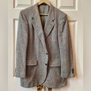 Classic Vintage Gray Tweed Men's Blazer 41R by Brookcraft